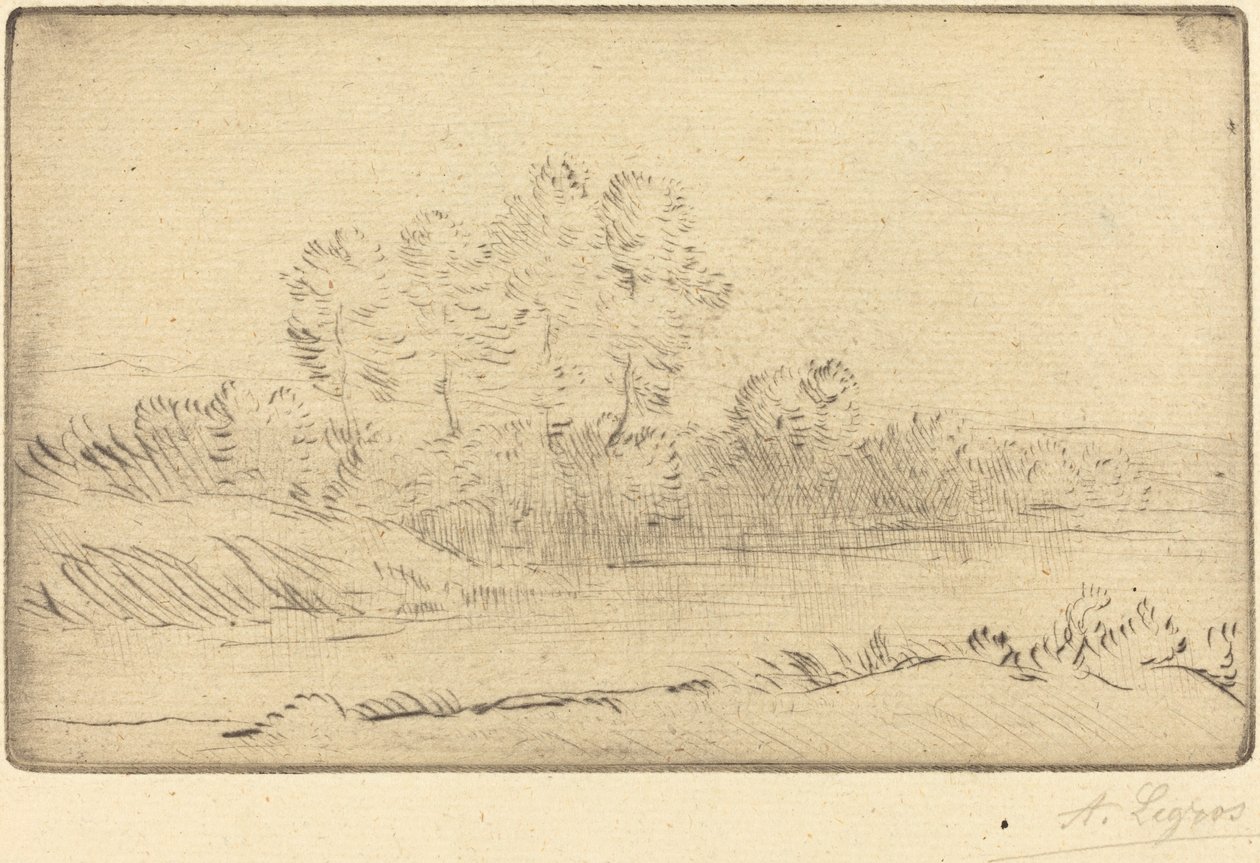 Lähellä Nortkerque Pres de Nortkerqueä tekijältä Alphonse Legros
