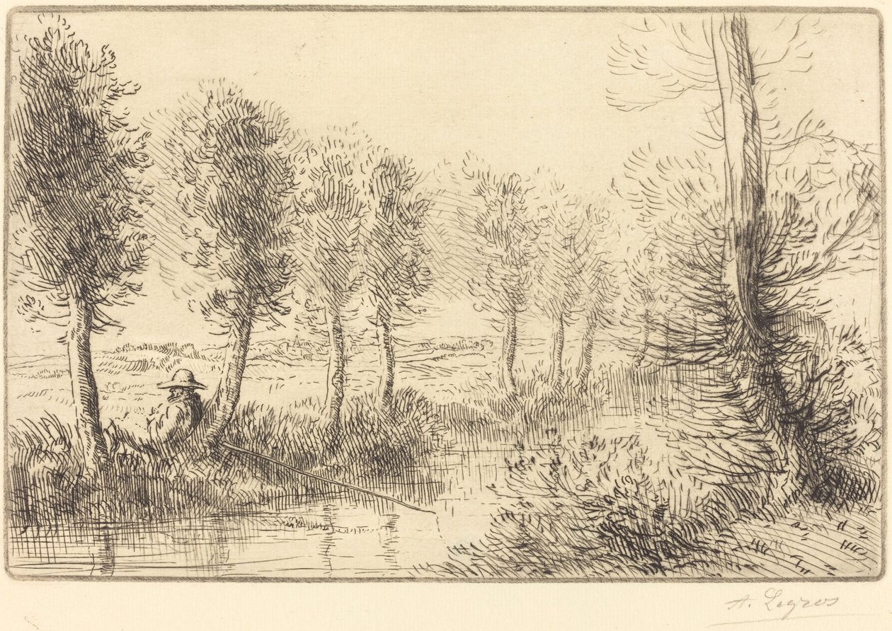 Lähellä myllyä (Pres du Moulin) tekijältä Alphonse Legros