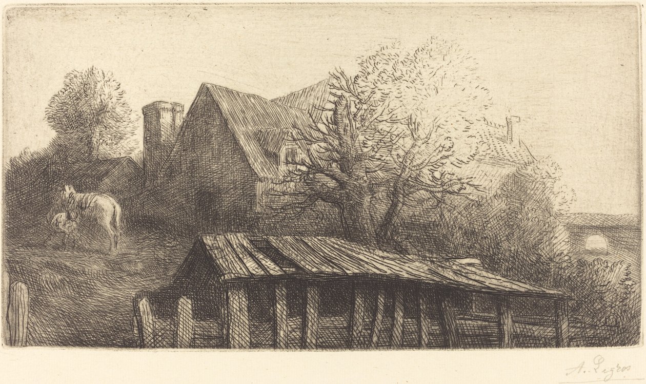 Old Inn Vanha majatalo. tekijältä Alphonse Legros