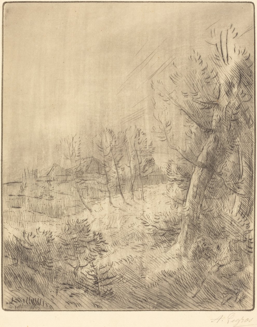 Vanhan kylän Vanhakaupunki. tekijältä Alphonse Legros