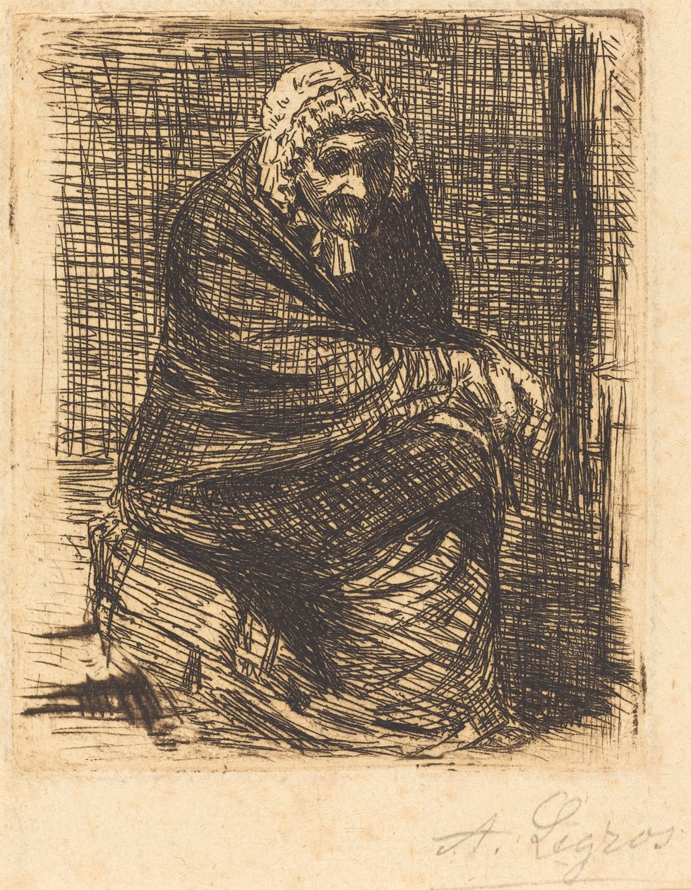 Vanha nainen istuu Vanha nainen istuu. tekijältä Alphonse Legros