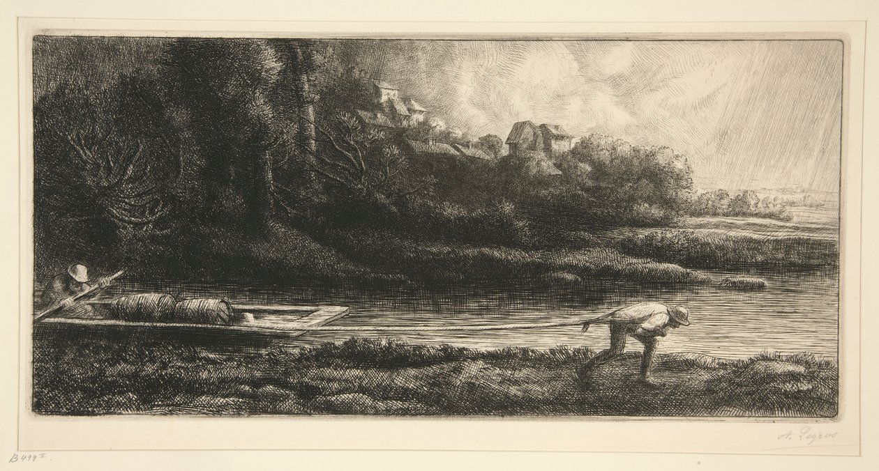 Veneen maisema tekijältä Alphonse Legros
