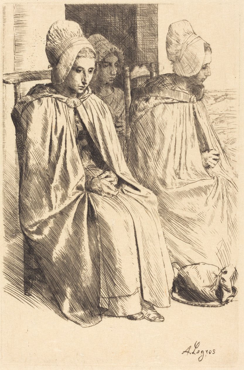 Boulognen maaseudun naiset (Paysannes des environs de Boulogne) tekijältä Alphonse Legros