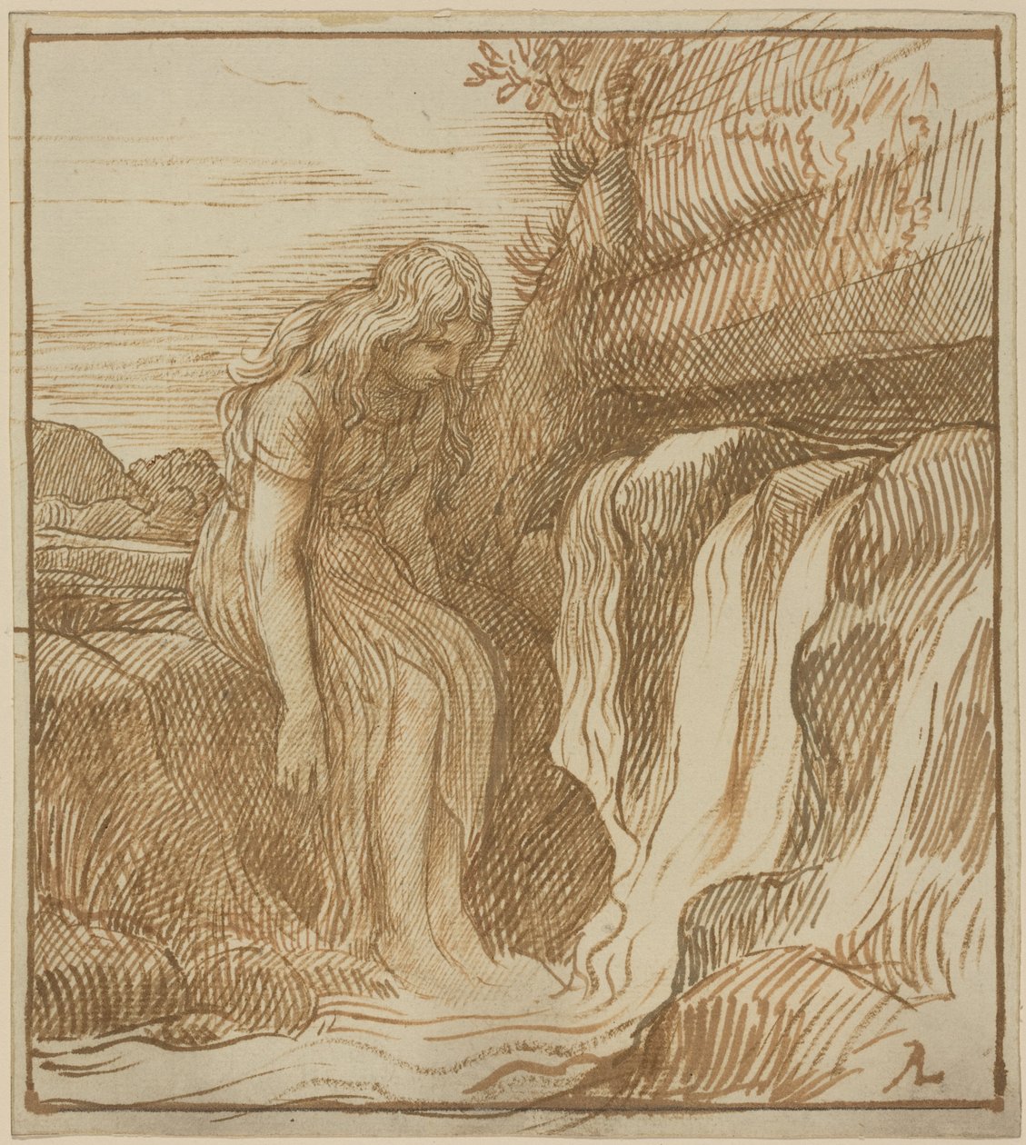 Maanviljelijä lähteellä tekijältä Alphonse Legros