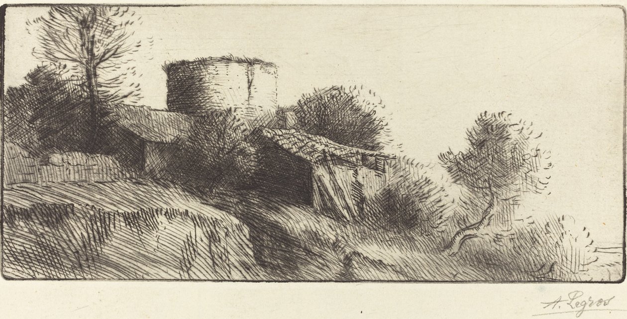 Pigeon Tower Kyyhkynen torni. tekijältä Alphonse Legros