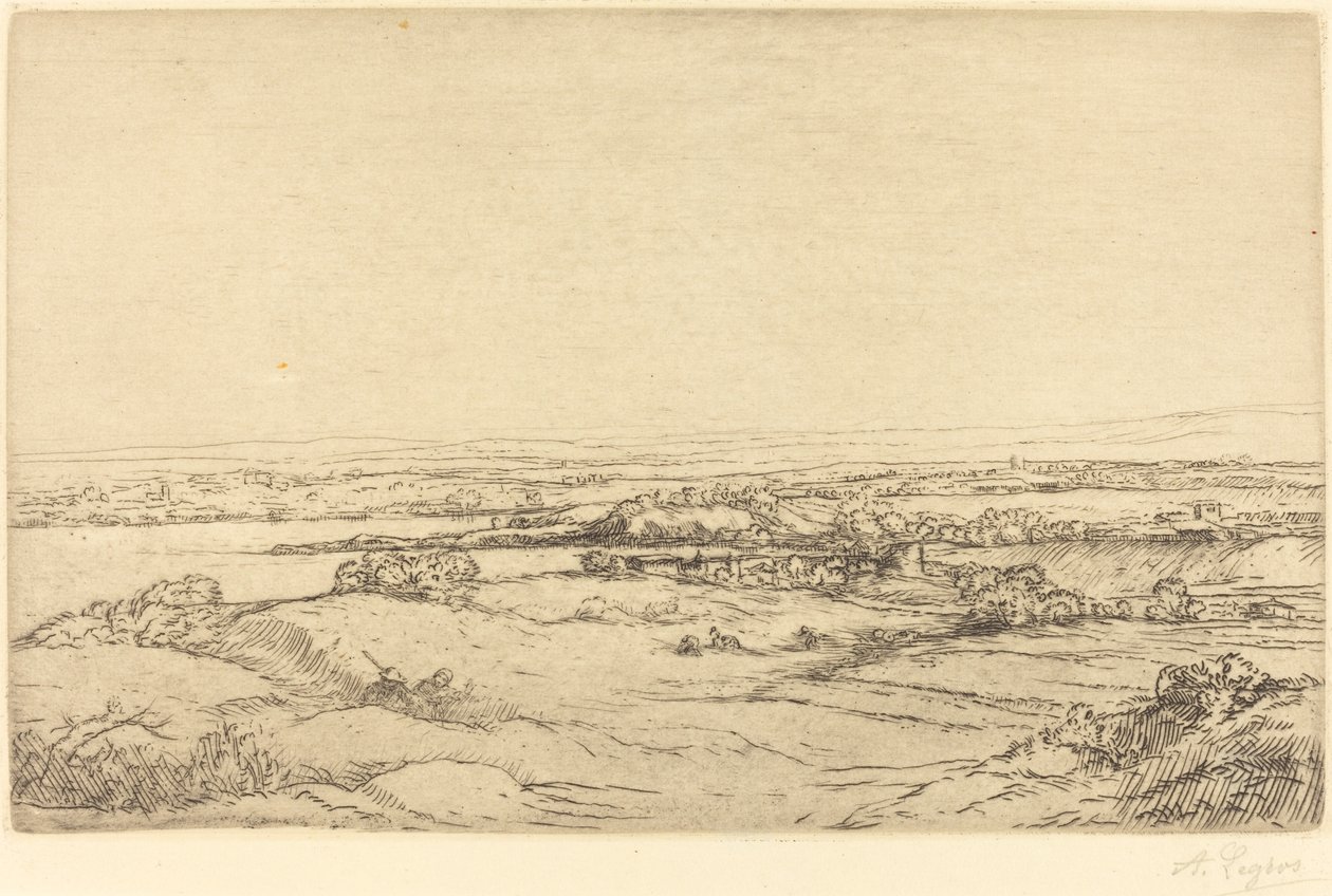 Tasanko lähellä järveä tekijältä Alphonse Legros