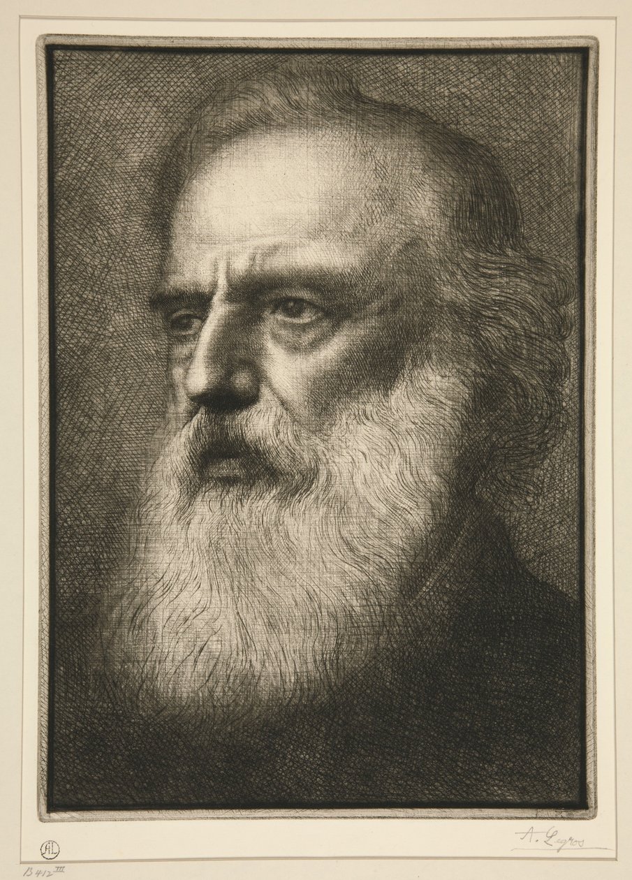 Taiteilijan muotokuva (Portrait of the Artist) tekijältä Alphonse Legros