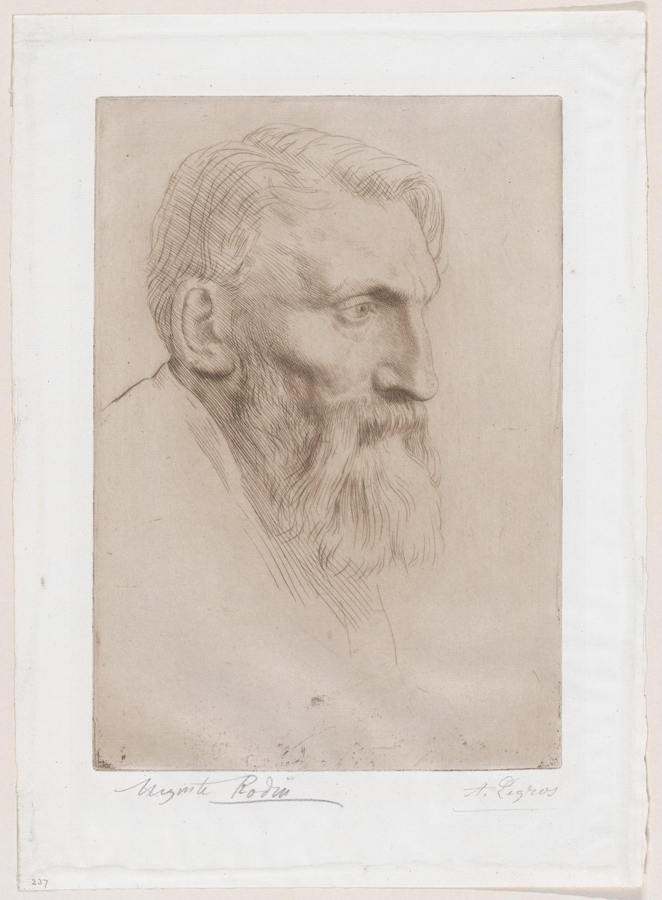 Auguste Rodinin muotokuva tekijältä Alphonse Legros