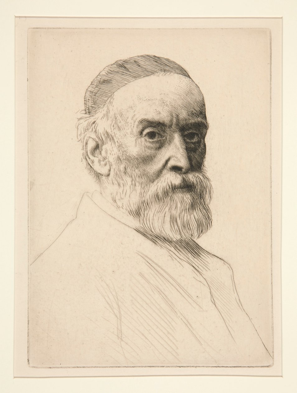 Muotokuva G.F. Wattia (R.A.) tekijältä Alphonse Legros