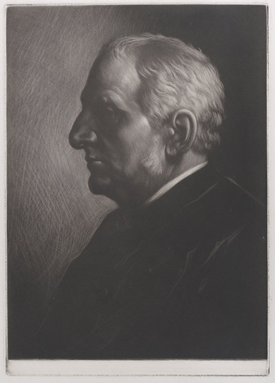 Sir Francis Seymour Hadenin muotokuva, 1881. tekijältä Alphonse Legros