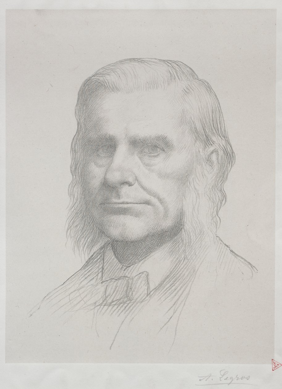 Thomas Huxleyn muotokuva (2. levy) tekijältä Alphonse Legros