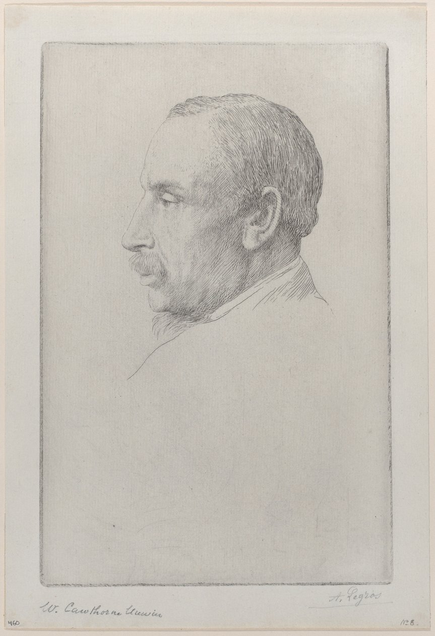 Muotokuva William Cawthorne Unwinista, 1892. tekijältä Alphonse Legros