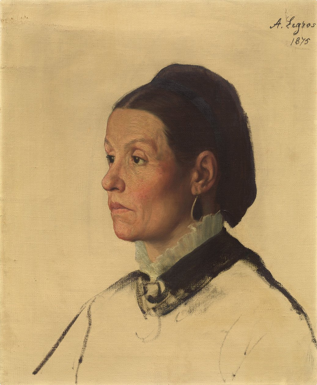 Naisen muotokuva tekijältä Alphonse Legros
