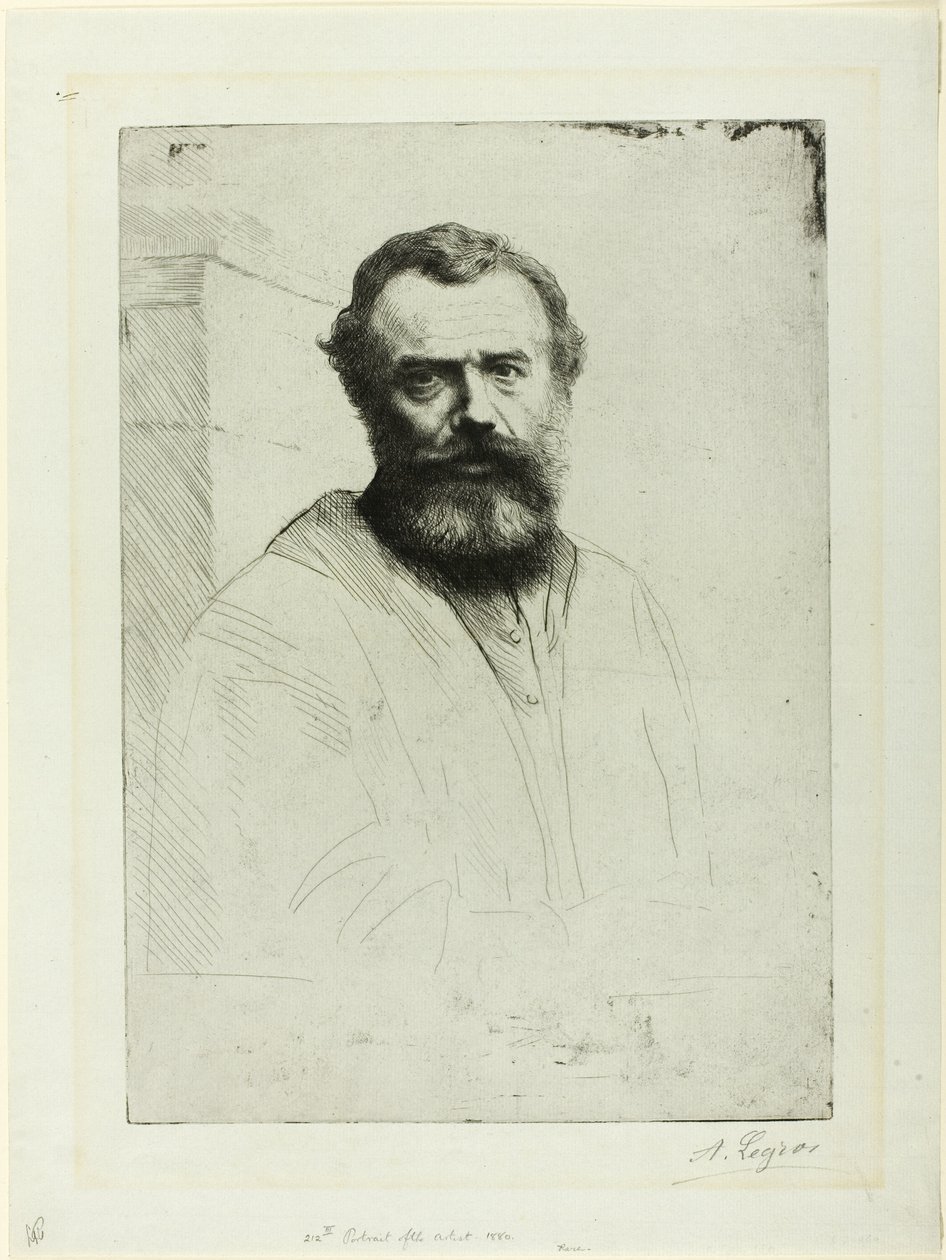 Taiteilijan muotokuva tekijältä Alphonse Legros