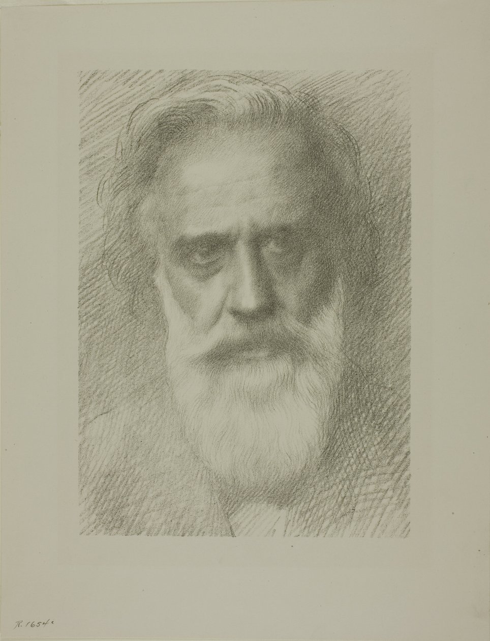 Taiteilijan muotokuva, kahdeksas levy tekijältä Alphonse Legros