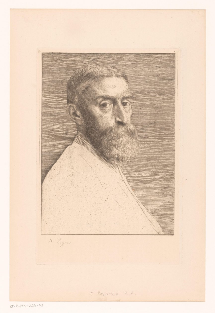 Portree van Edward Poynter tekijältä Alphonse Legros
