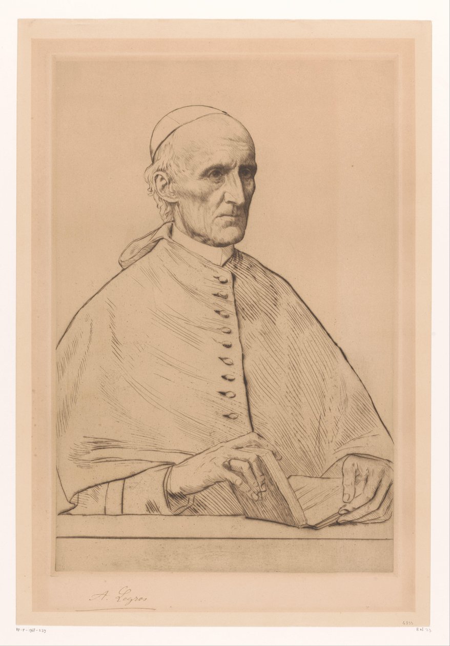 Kardinaali Henry Edward Manningin, Westminsterin arkkipiispan, muotokuva tekijältä Alphonse Legros