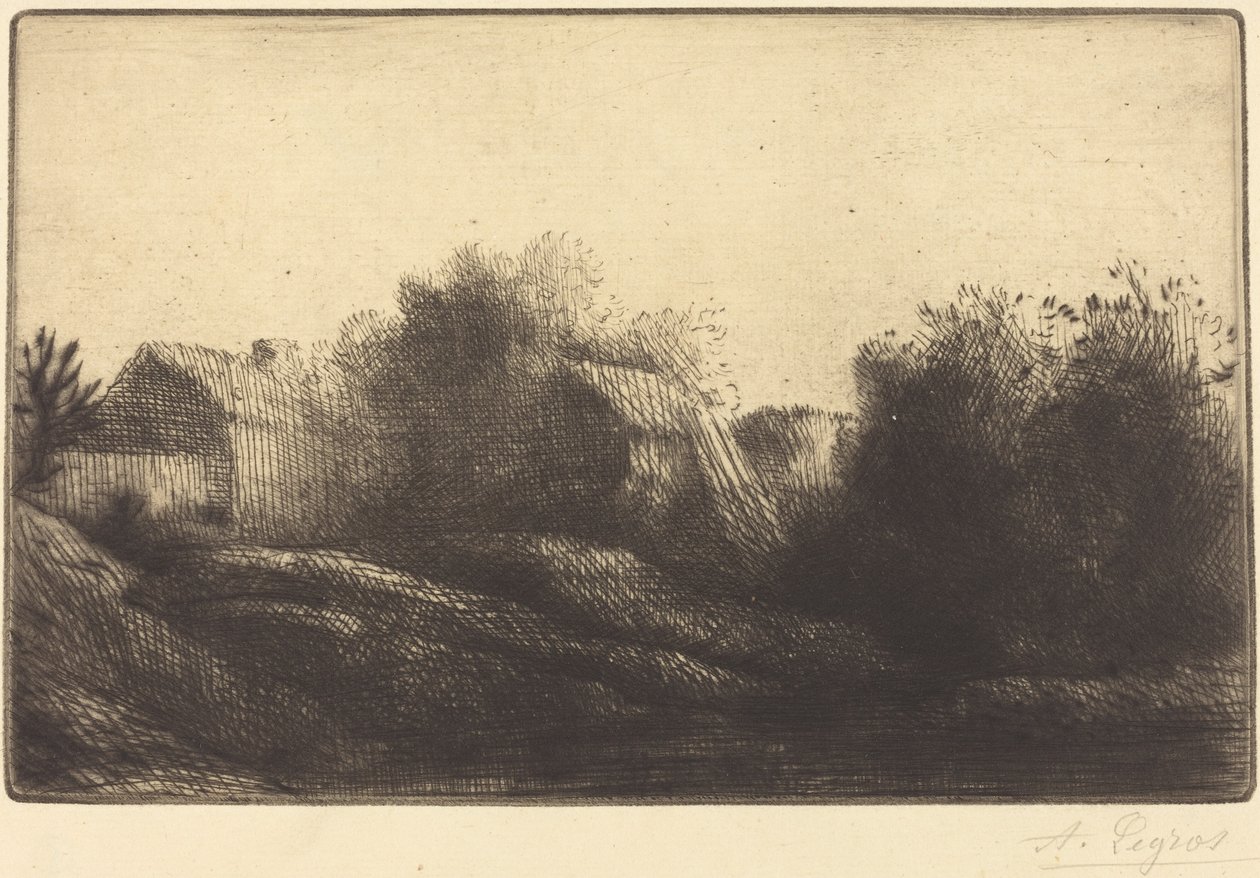 Muisto kylästäni (Souvenir de mon village) tekijältä Alphonse Legros