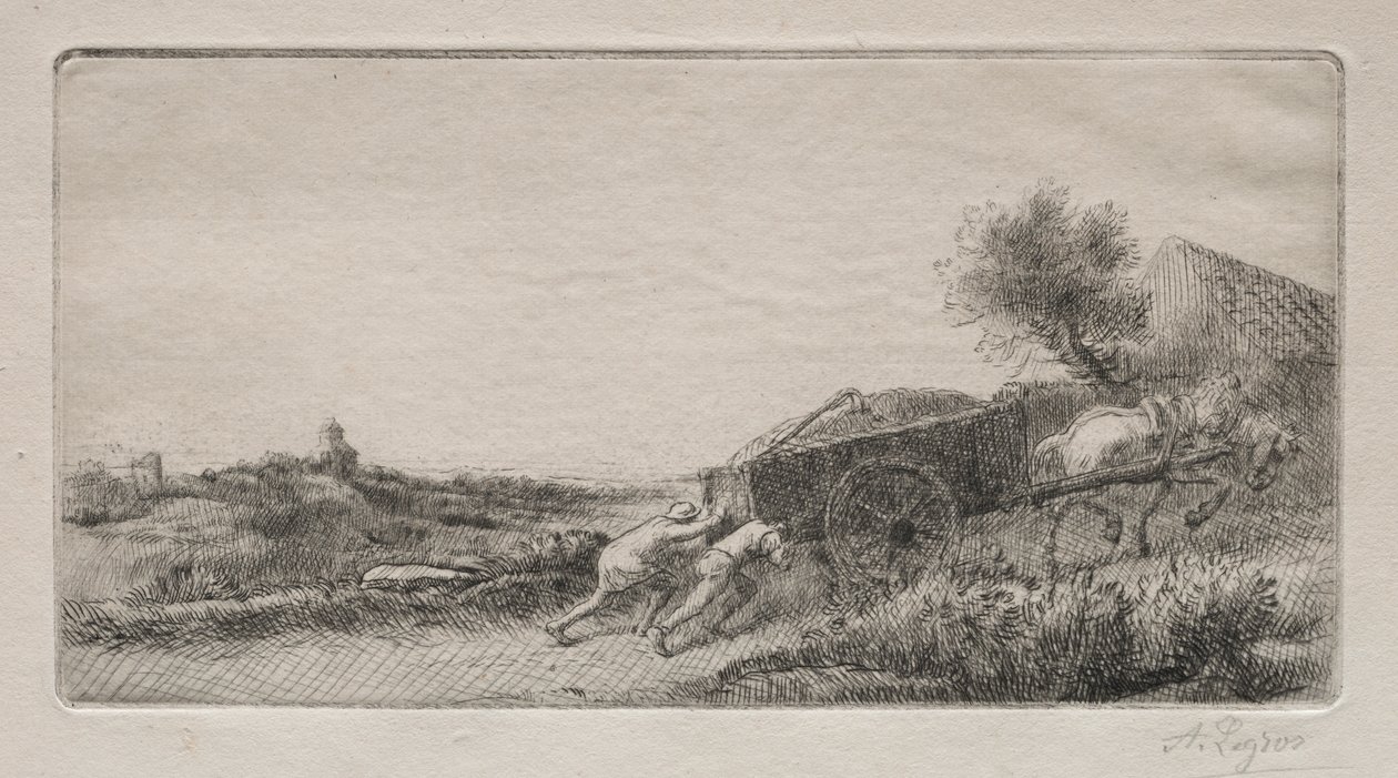 Heinän tuominen. tekijältä Alphonse Legros