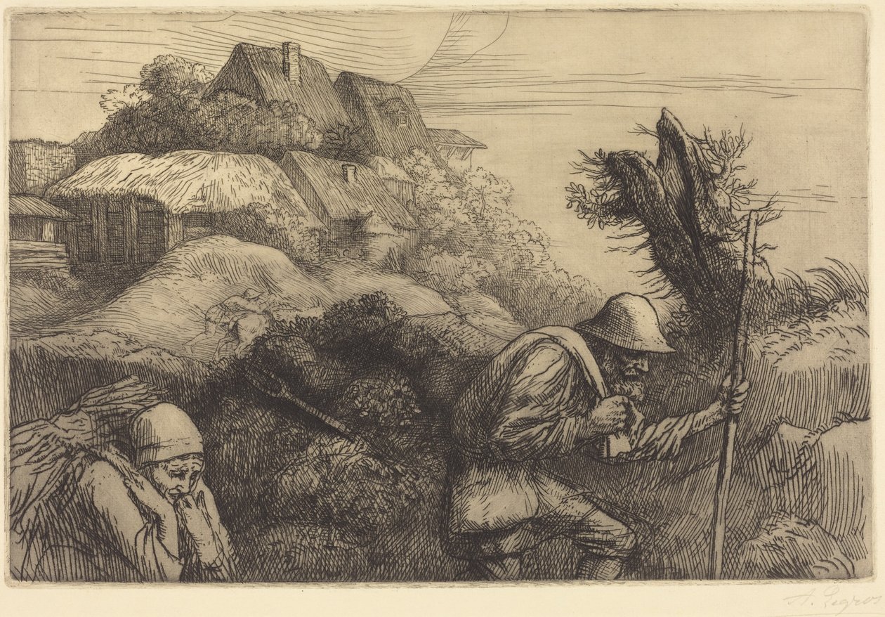 Return from the Woods (Paluu metsästä) tekijältä Alphonse Legros