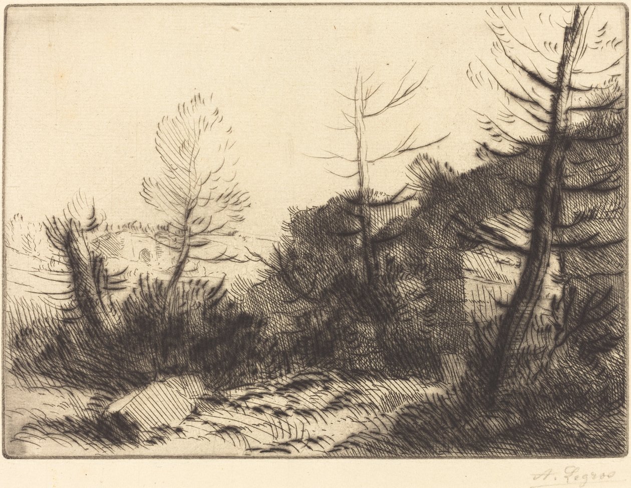 Rooman raunio (Ruine romaine) tekijältä Alphonse Legros