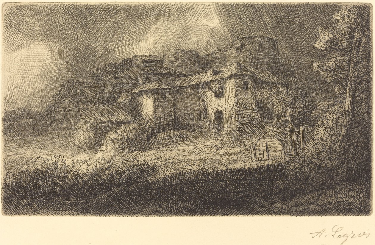 Linnan rauniot tekijältä Alphonse Legros