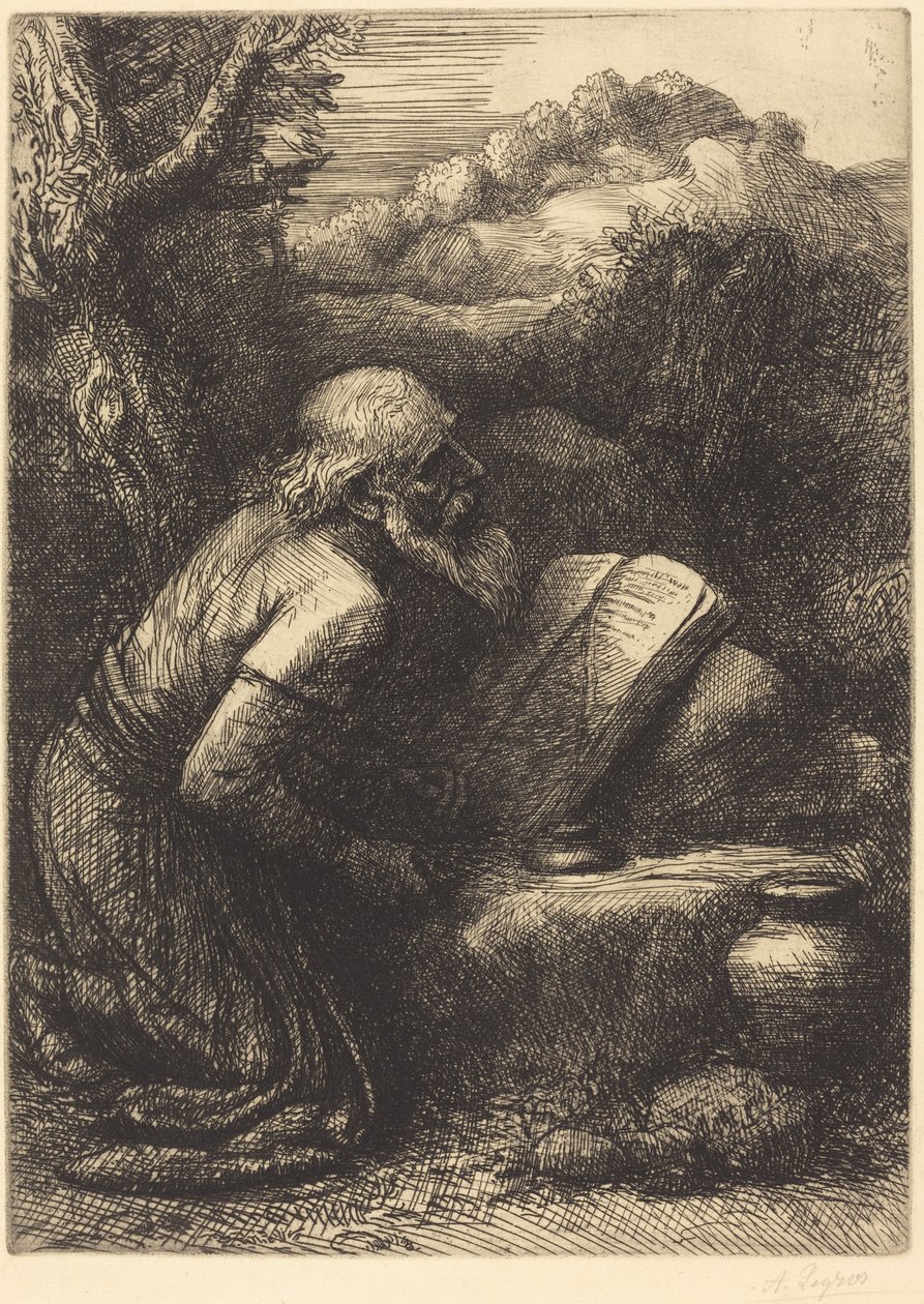 Saint Jerome, 2. levy tekijältä Alphonse Legros