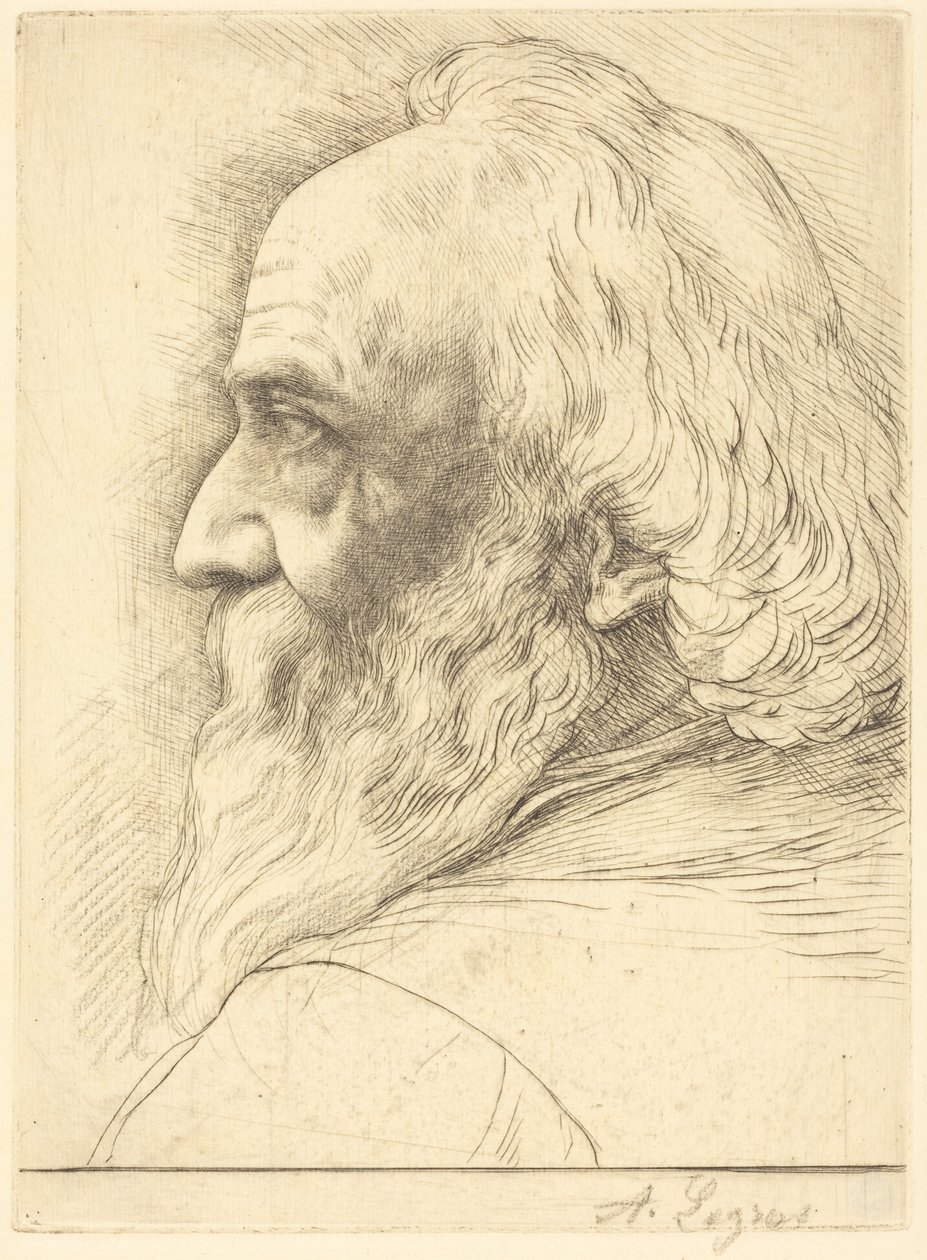 Omakuva, 12. kuvalaatta tekijältä Alphonse Legros