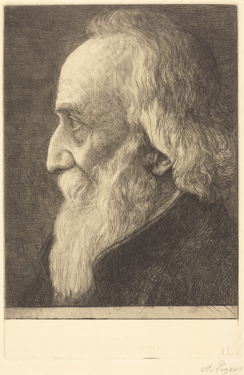 Omakuva, 13. laatta tekijältä Alphonse Legros