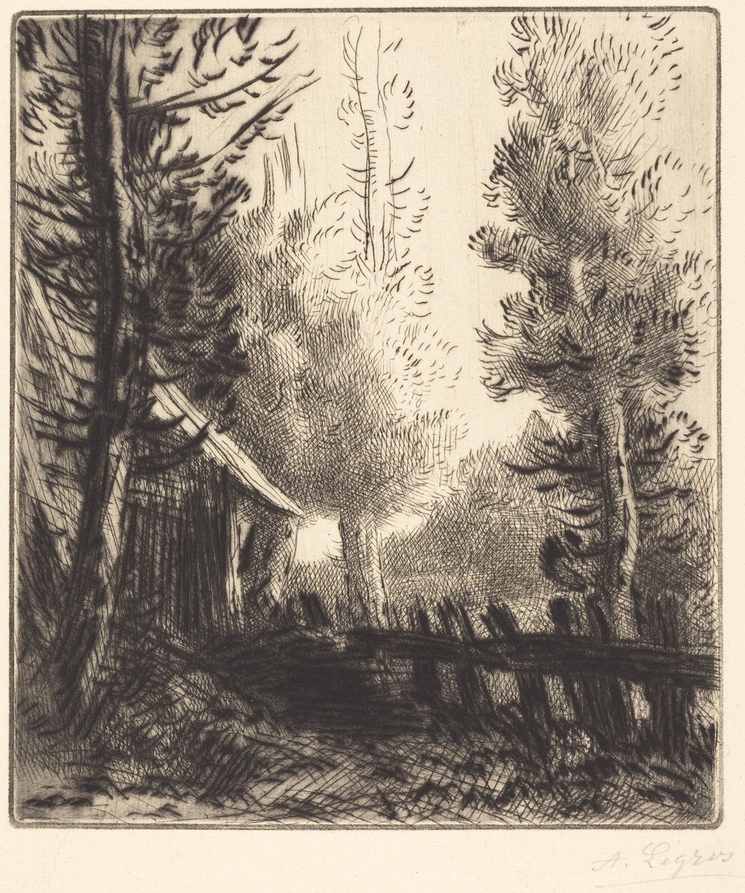 Vaja (Le hangar) tekijältä Alphonse Legros