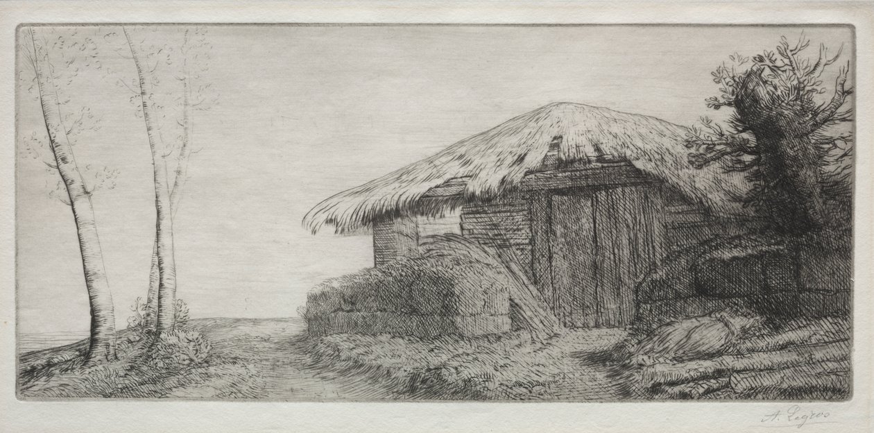 Lammastarha kukkulalla tekijältä Alphonse Legros
