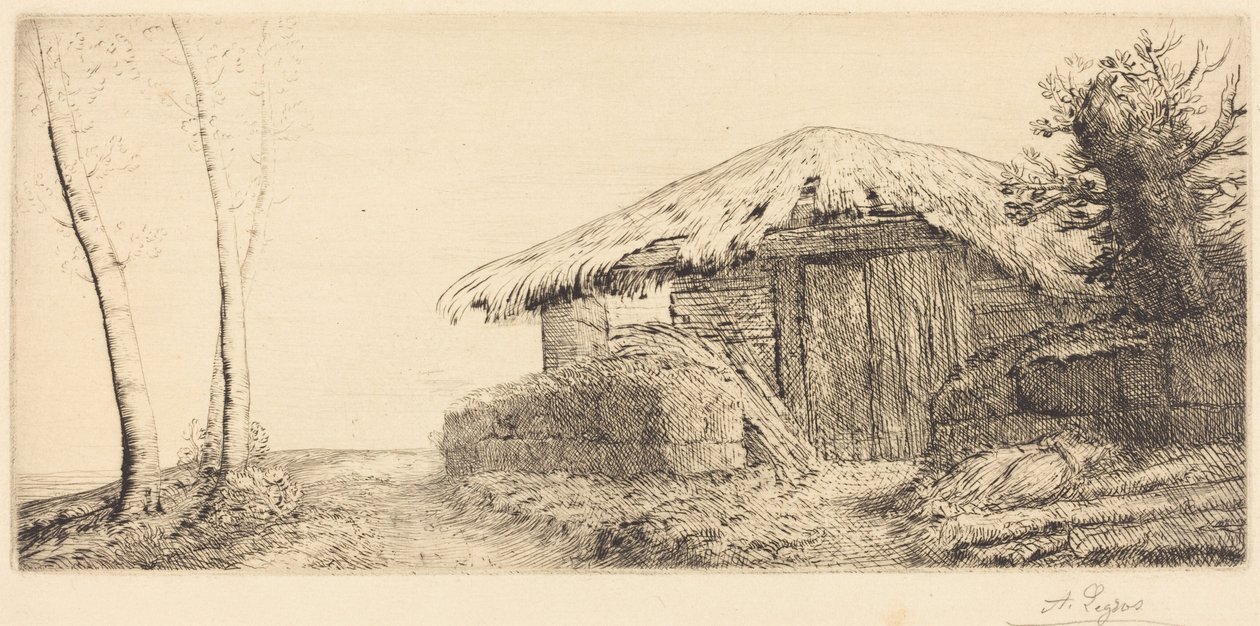 Paimenen maja rinteellä tekijältä Alphonse Legros