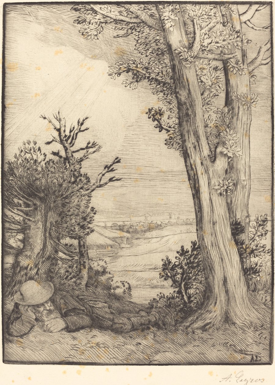 Siesta maalla tekijältä Alphonse Legros