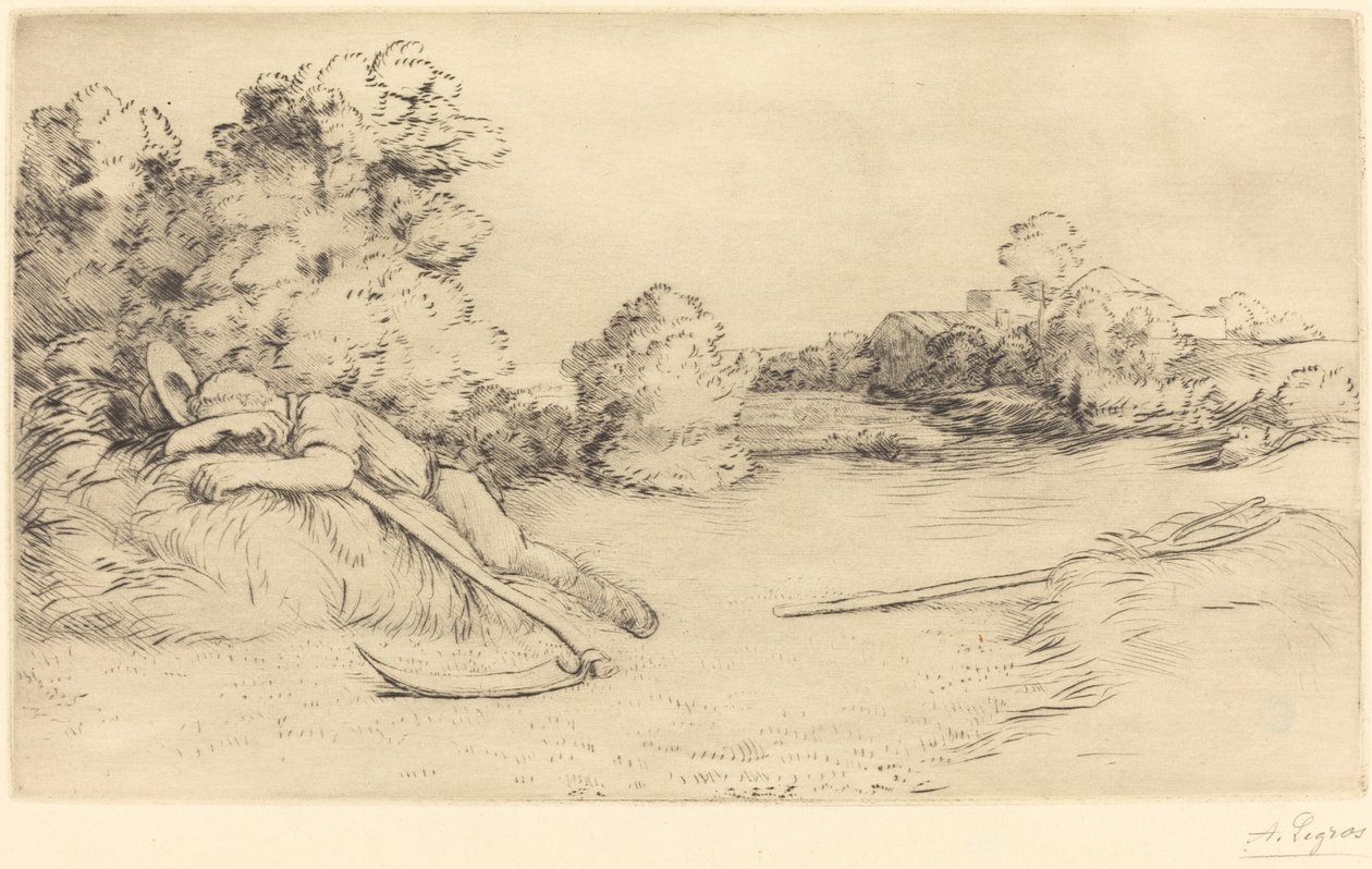 Hakkuukoneen siesta Viikatemiehen siesta. tekijältä Alphonse Legros