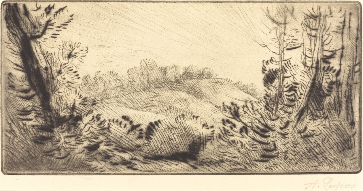 Pieni Hill Le coteau. tekijältä Alphonse Legros