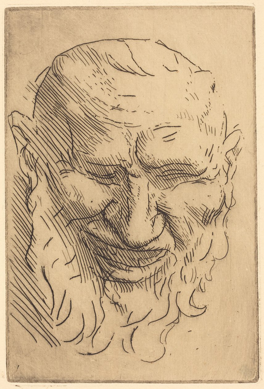 Pieni satyyrinaamio tekijältä Alphonse Legros