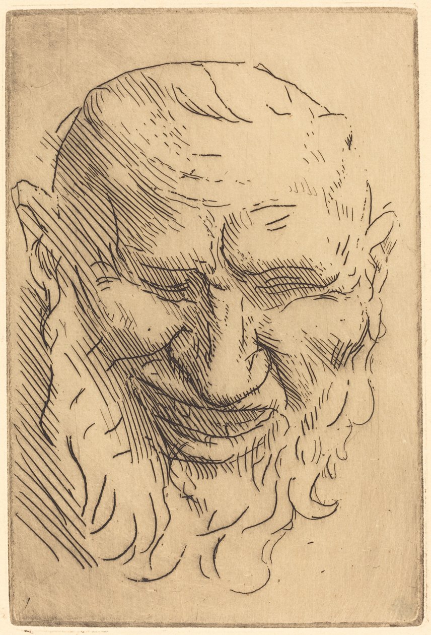Pieni Satyr Mask Pieni satyr mask. tekijältä Alphonse Legros