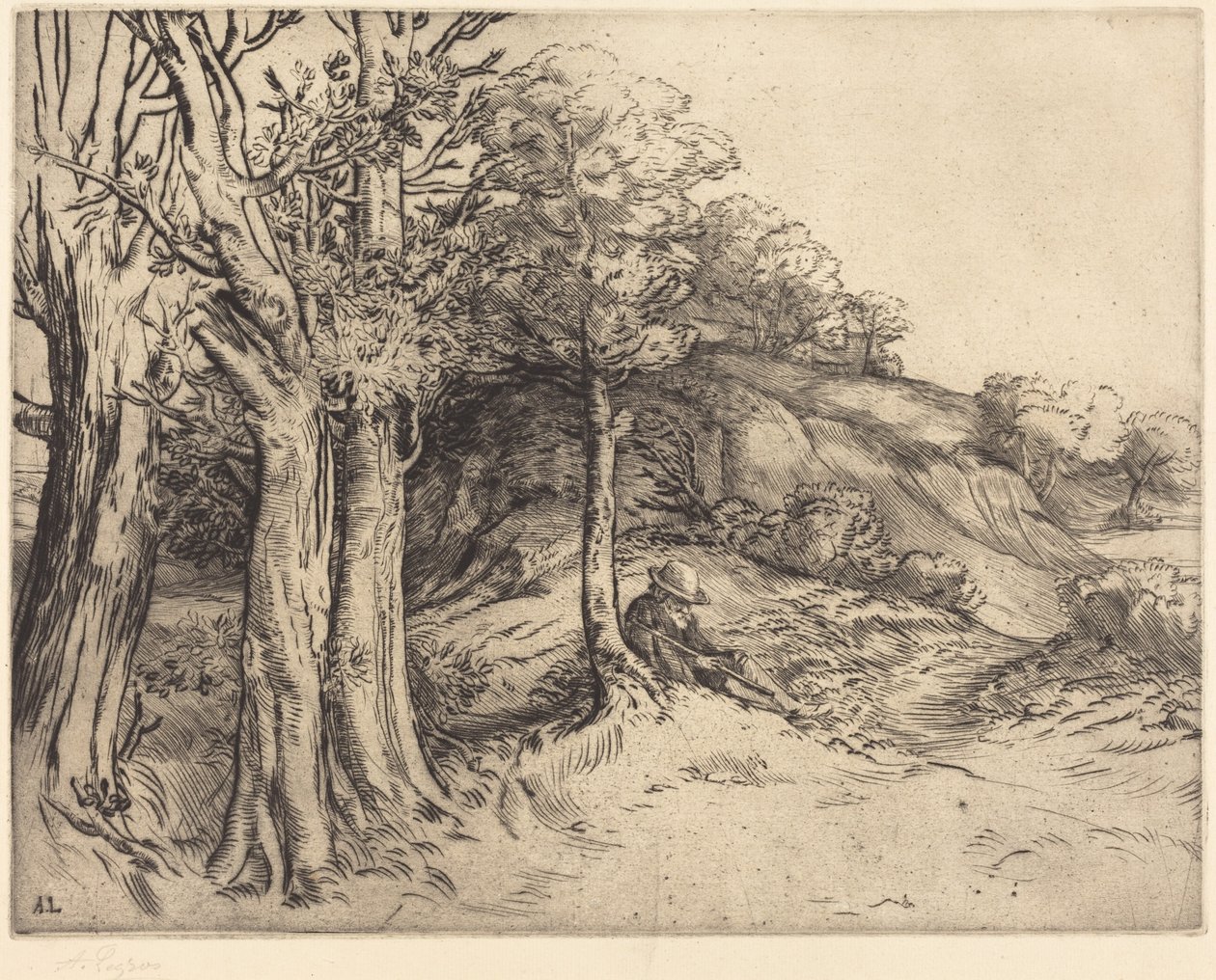 Yksinäisyys (Yksinäisyys (Maisema)) tekijältä Alphonse Legros