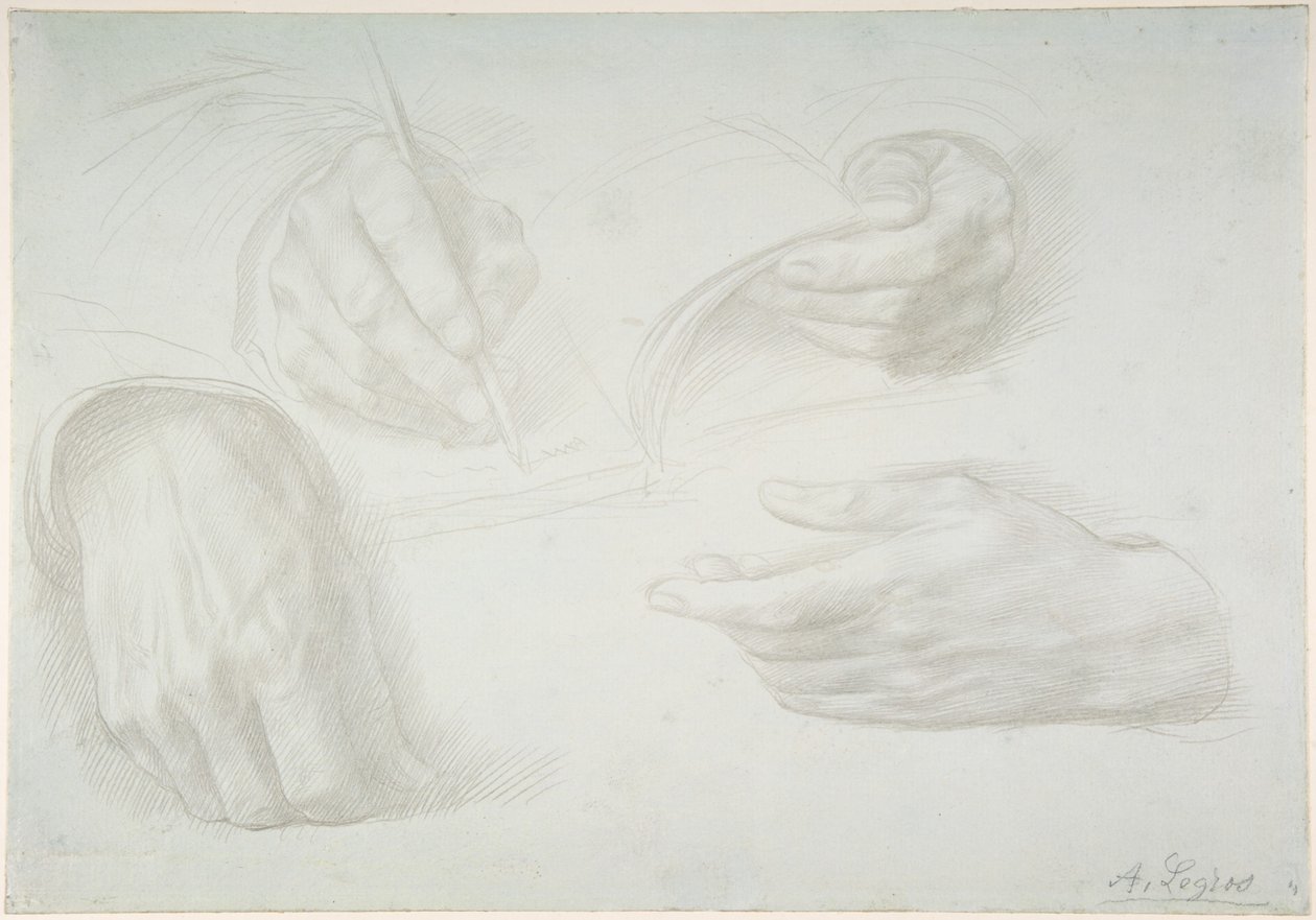 Käsien tutkielmia tekijältä Alphonse Legros