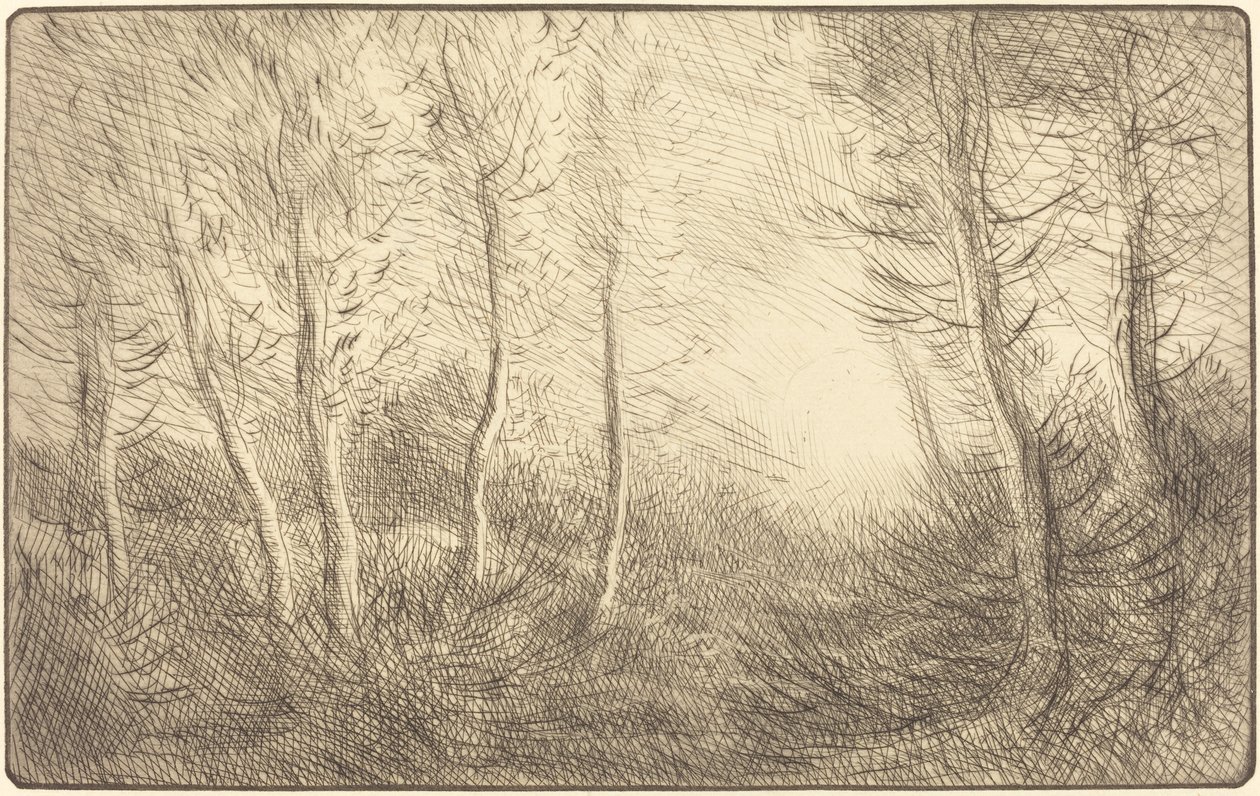 Auringonnousu, Clamartin metsä tekijältä Alphonse Legros