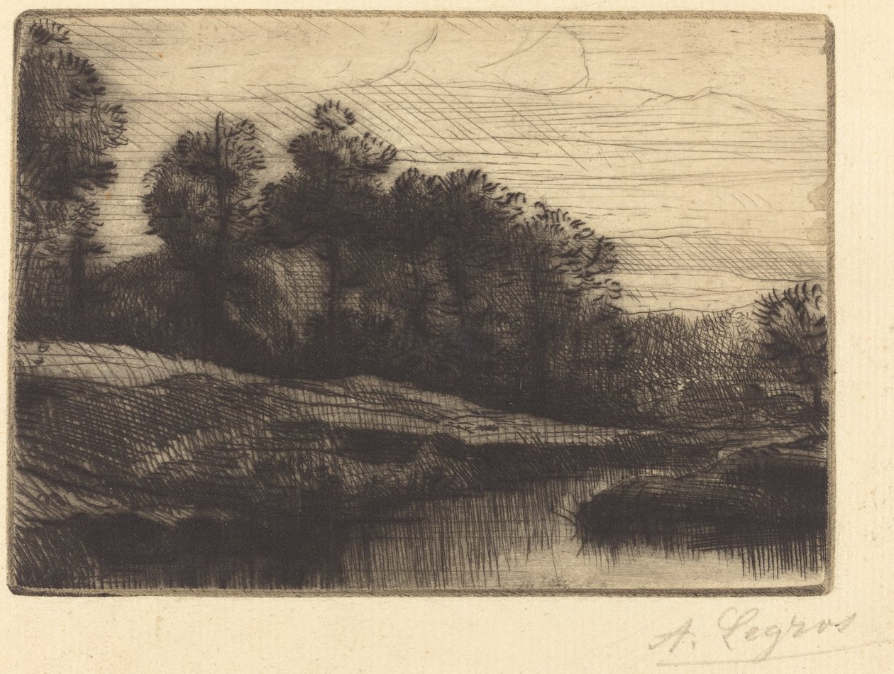 Auringonlasku (ilta (auringonlasku)) tekijältä Alphonse Legros
