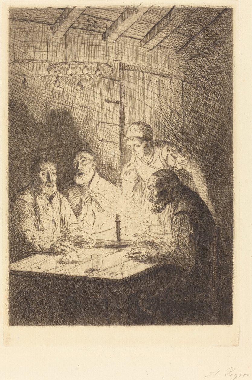 Köyhien ehtoollinen kurjuudessa. tekijältä Alphonse Legros