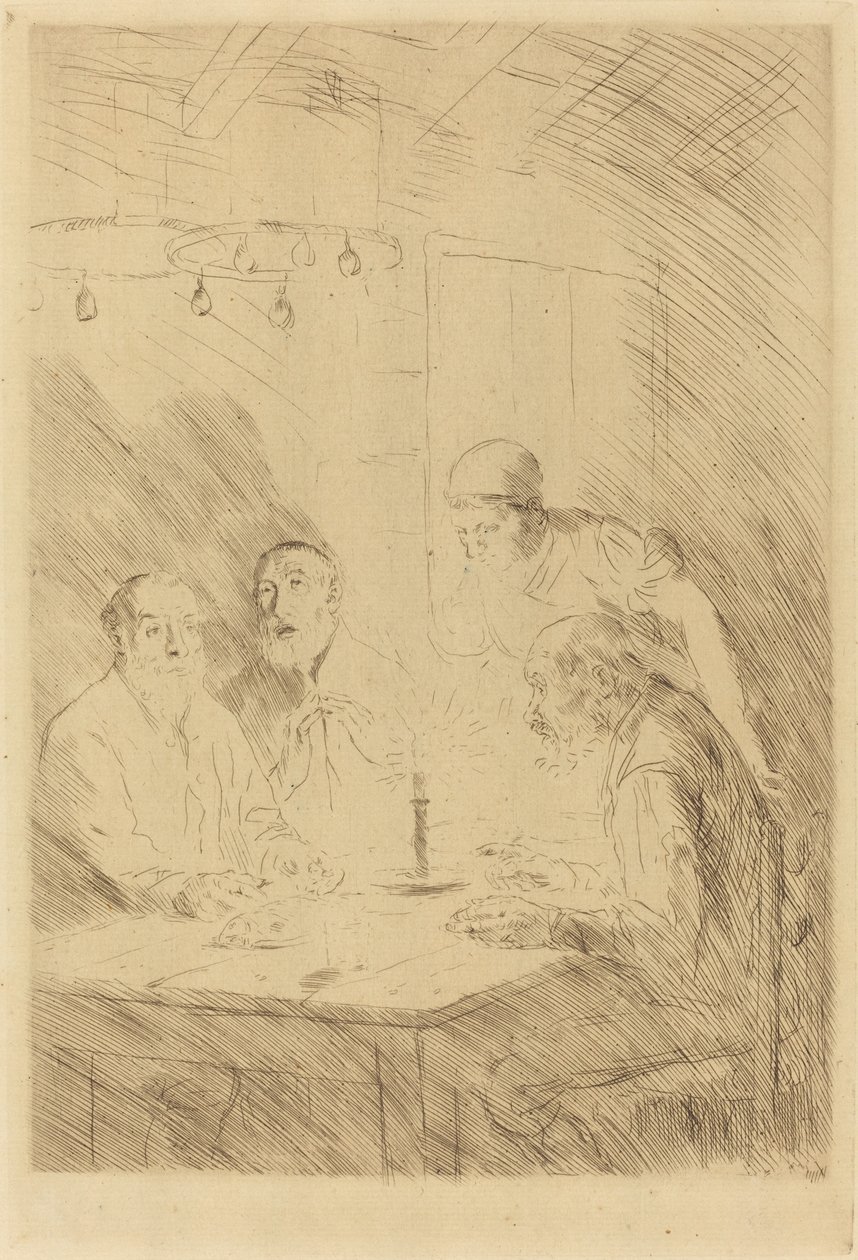 Köyhien ehtoollinen kurjuudessa. tekijältä Alphonse Legros