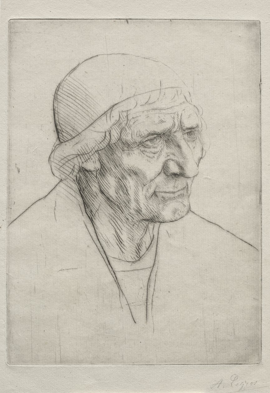 Siunaus Pää tekijältä Alphonse Legros
