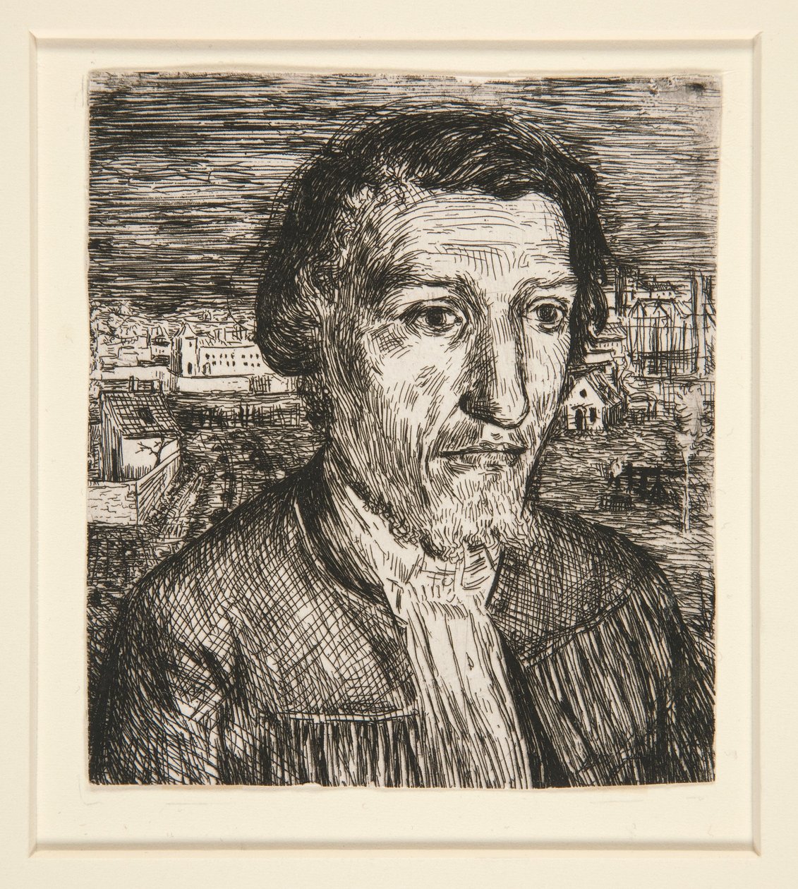 Tete de Charpentier (Charpentierin pää) tekijältä Alphonse Legros