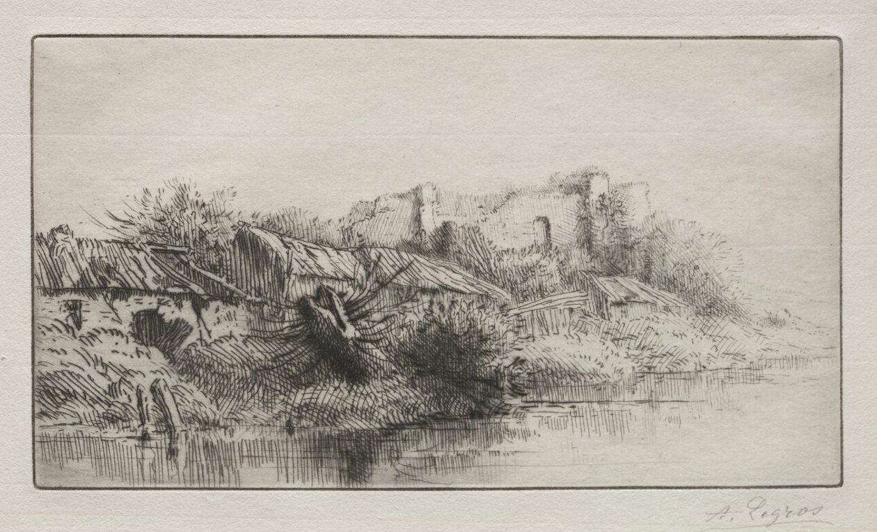 Hylätty kylä tekijältä Alphonse Legros