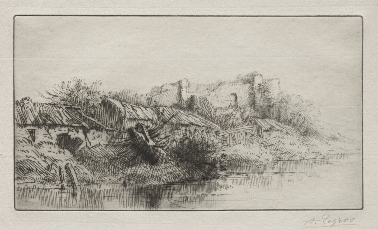 Hylätty kylä. tekijältä Alphonse Legros