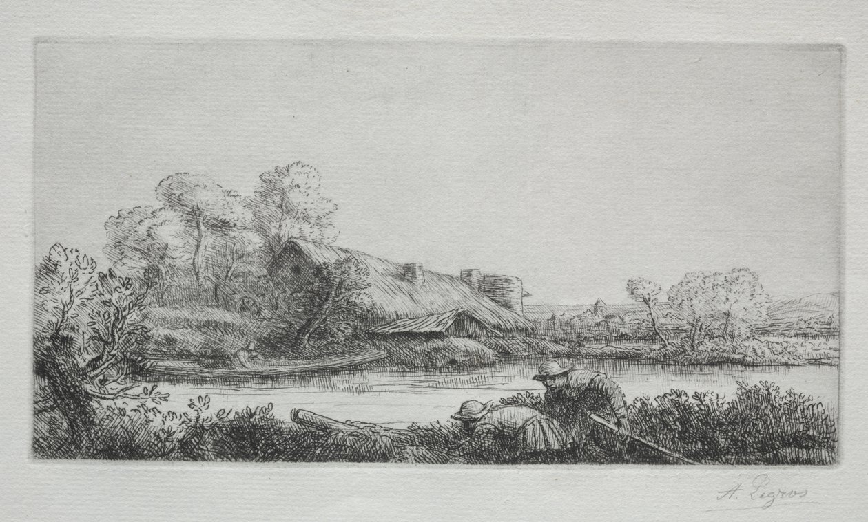 Maatila joella (La Ferme Sur La Rivière: Iltaefekti) tekijältä Alphonse Legros