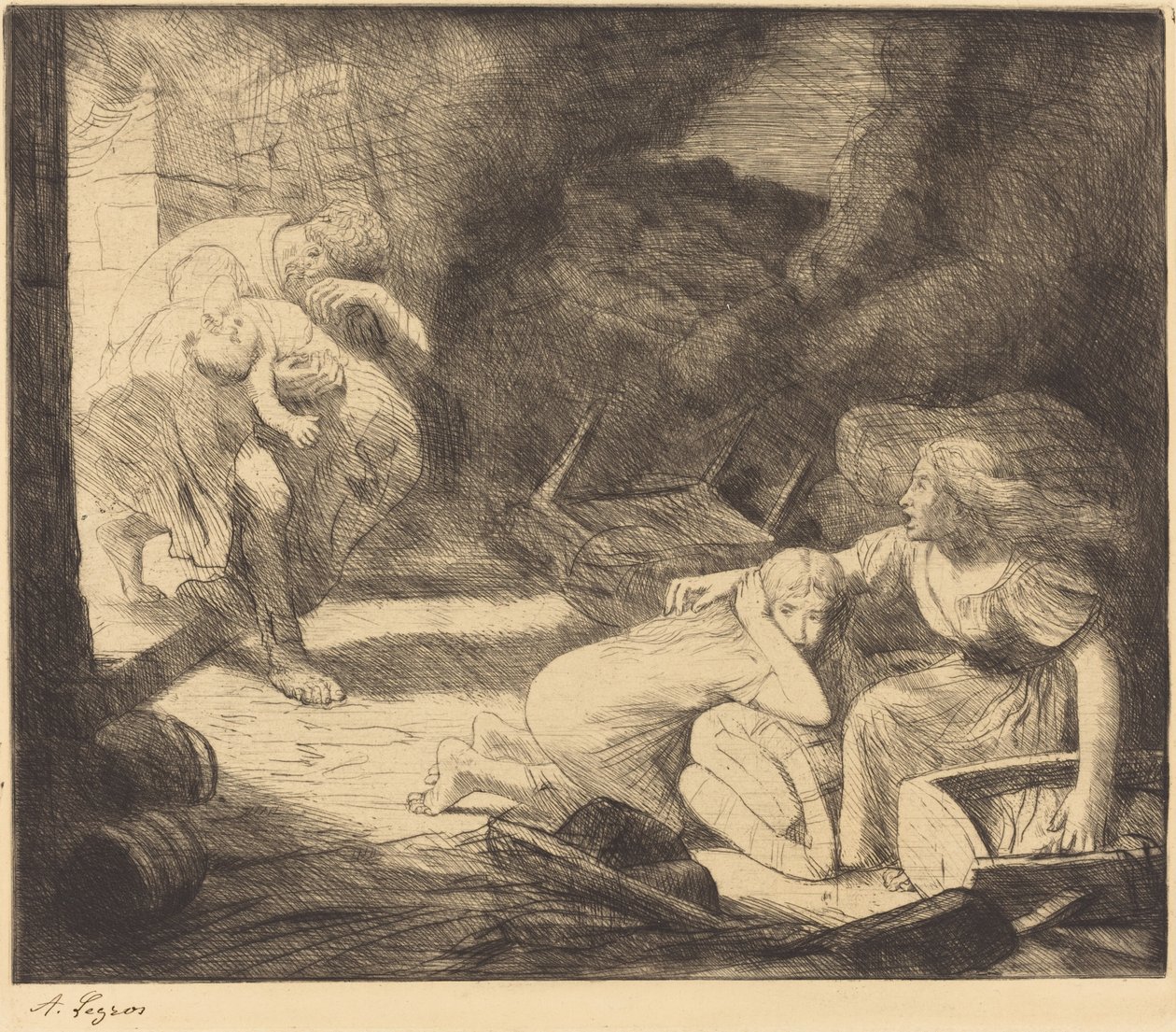 The Fire, 2nd plate (L