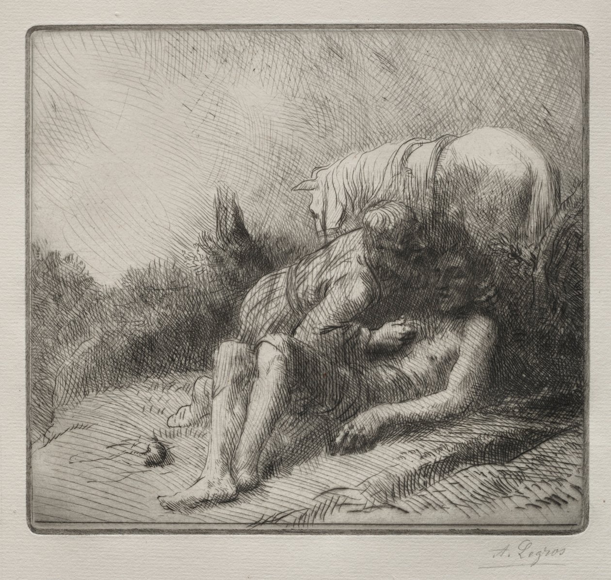 Laupias samarialainen. tekijältä Alphonse Legros